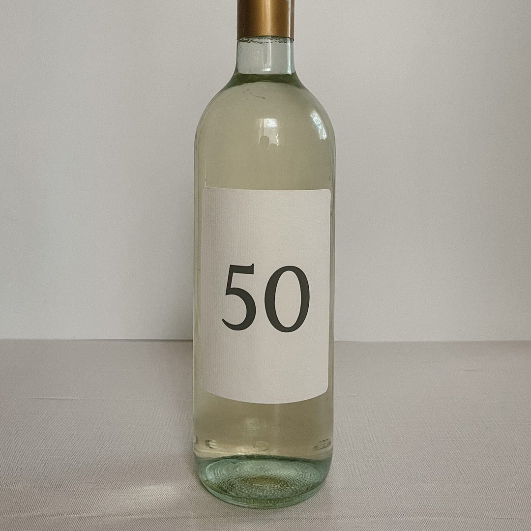 Age Number Wine Label