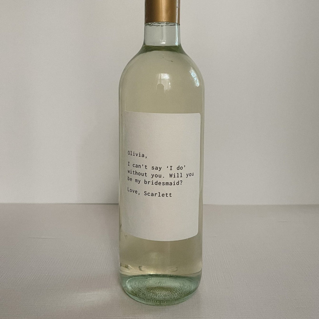 I Can't Say I Do Without You Wine Label