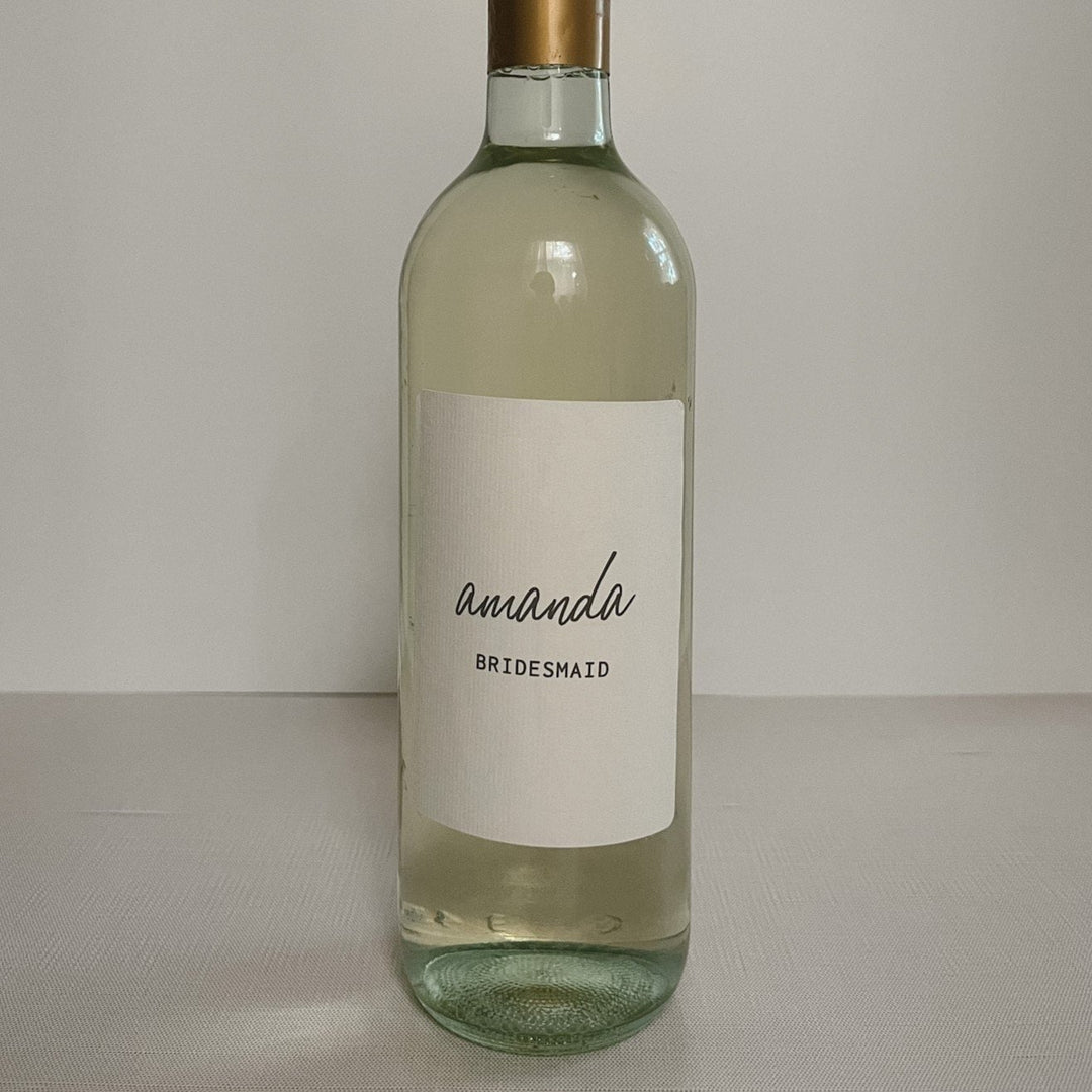Bridesmaid Wine Label