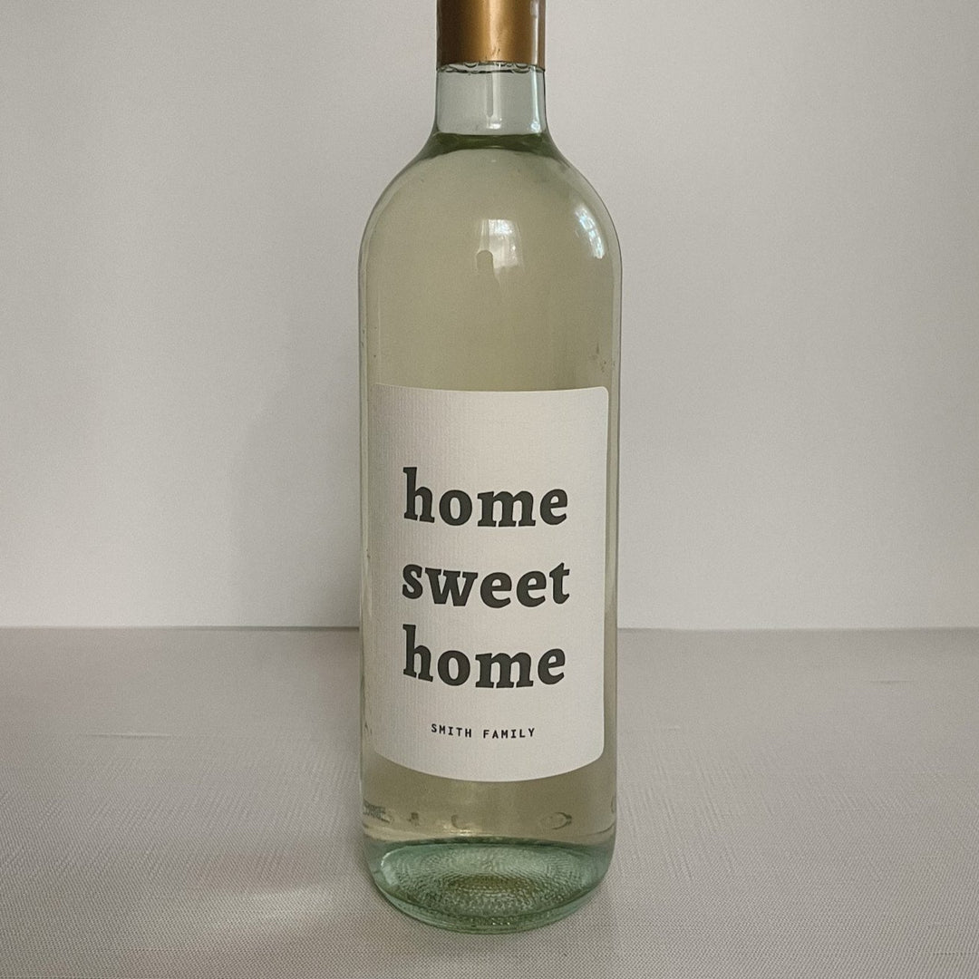 Home Sweet Home Wine Label