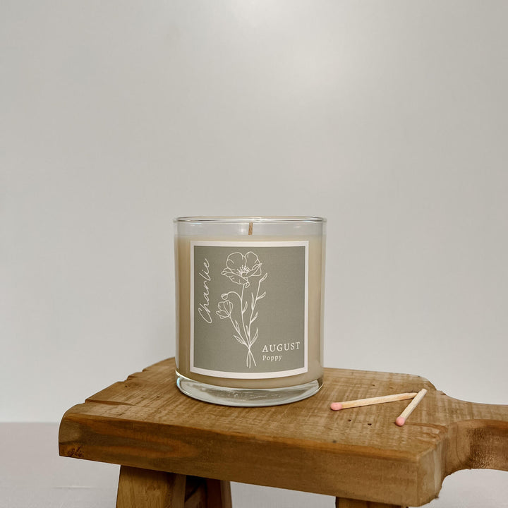 Birthday Month Flower Candle