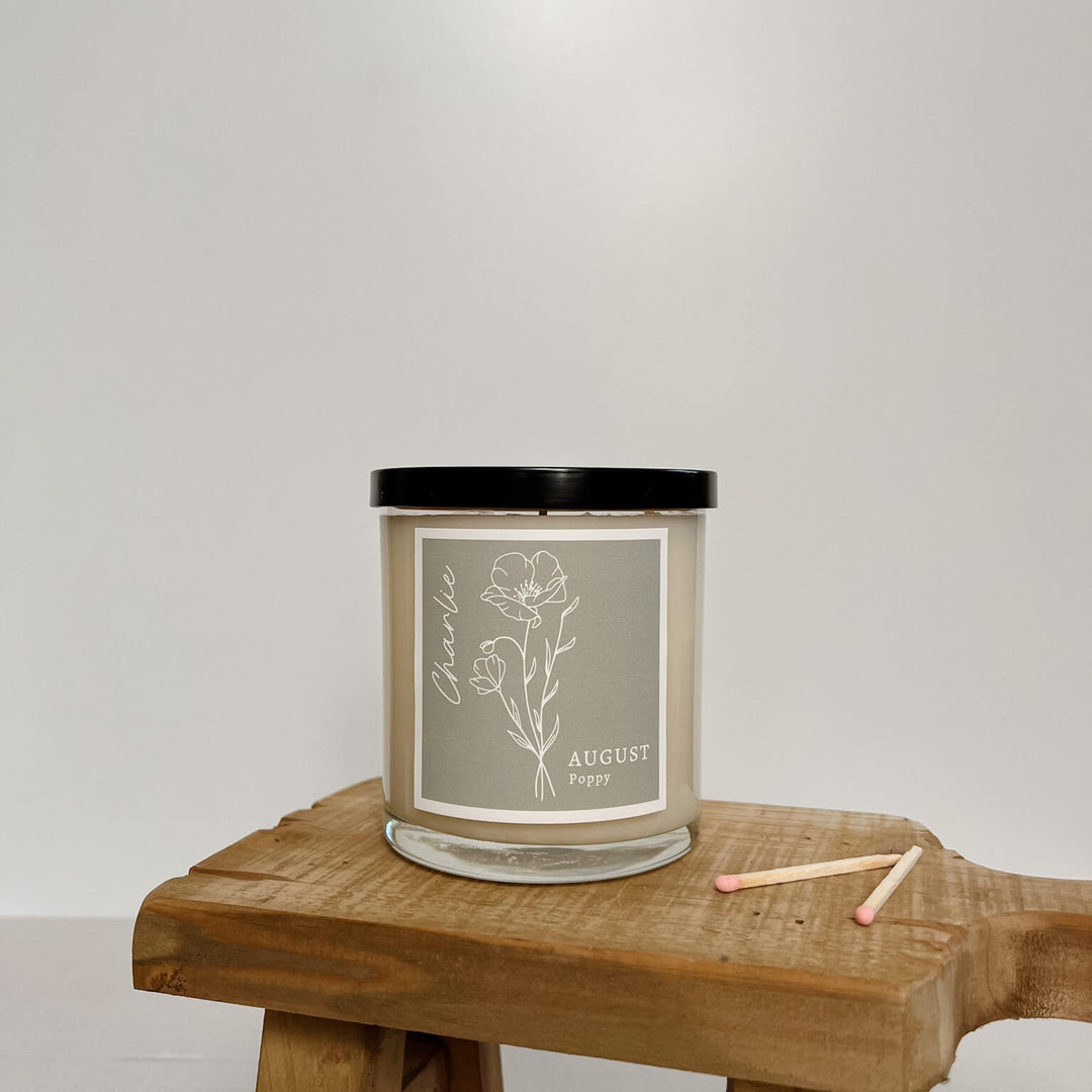 Birthday Month Flower Candle