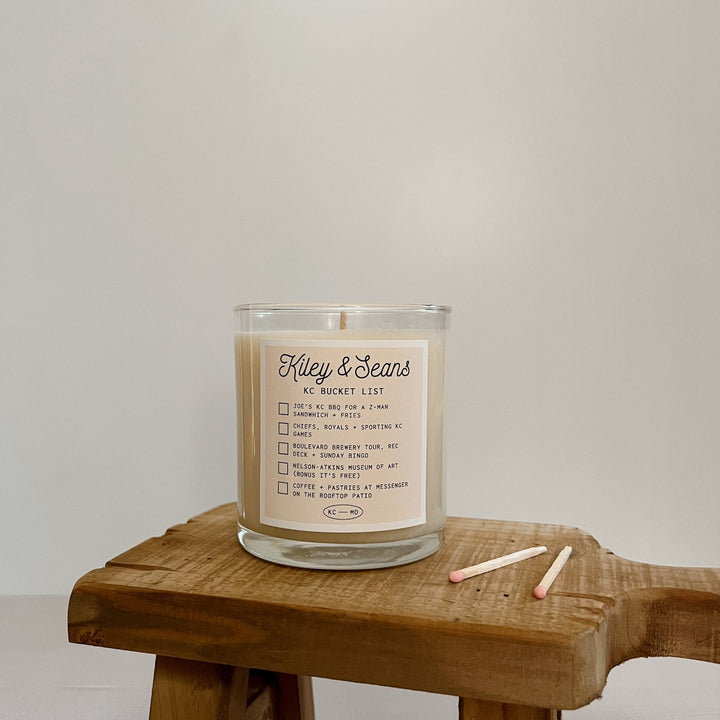 City Bucket List Candle