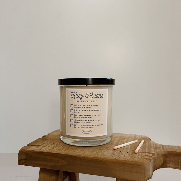 City Bucket List Candle