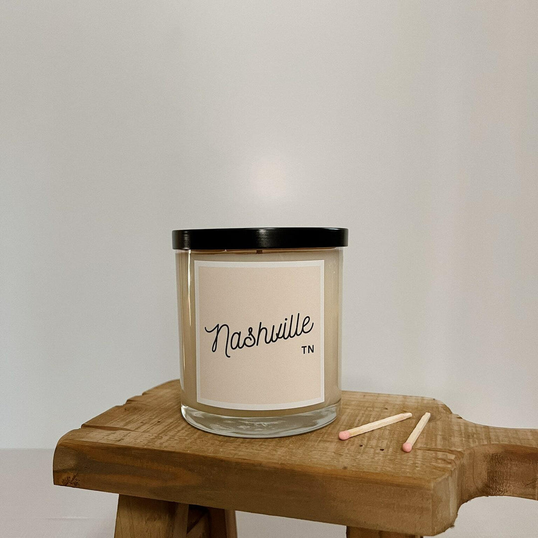 City State Script Candle