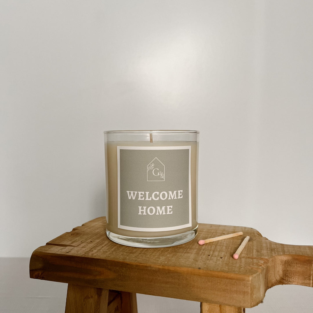 Welcome Home Logo Candle