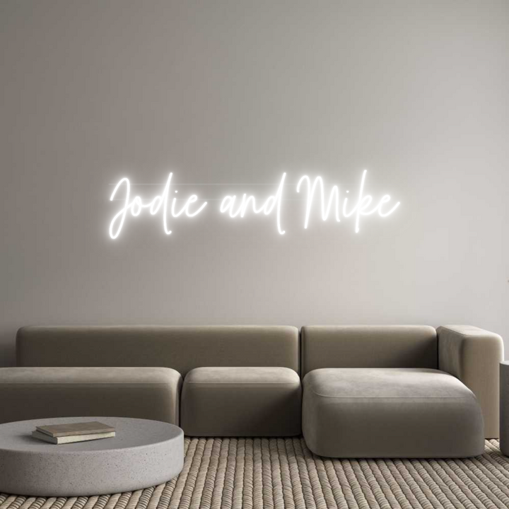 Custom Neon: Jodie and Mike
